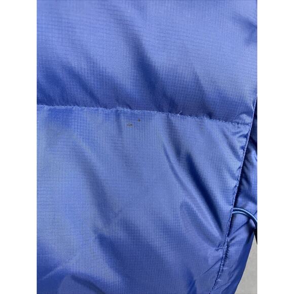 Gap Vest Men Small Blue Down Filled Puffer Zip Out Hood Pockets Gorpcore - Picture 2 of 16